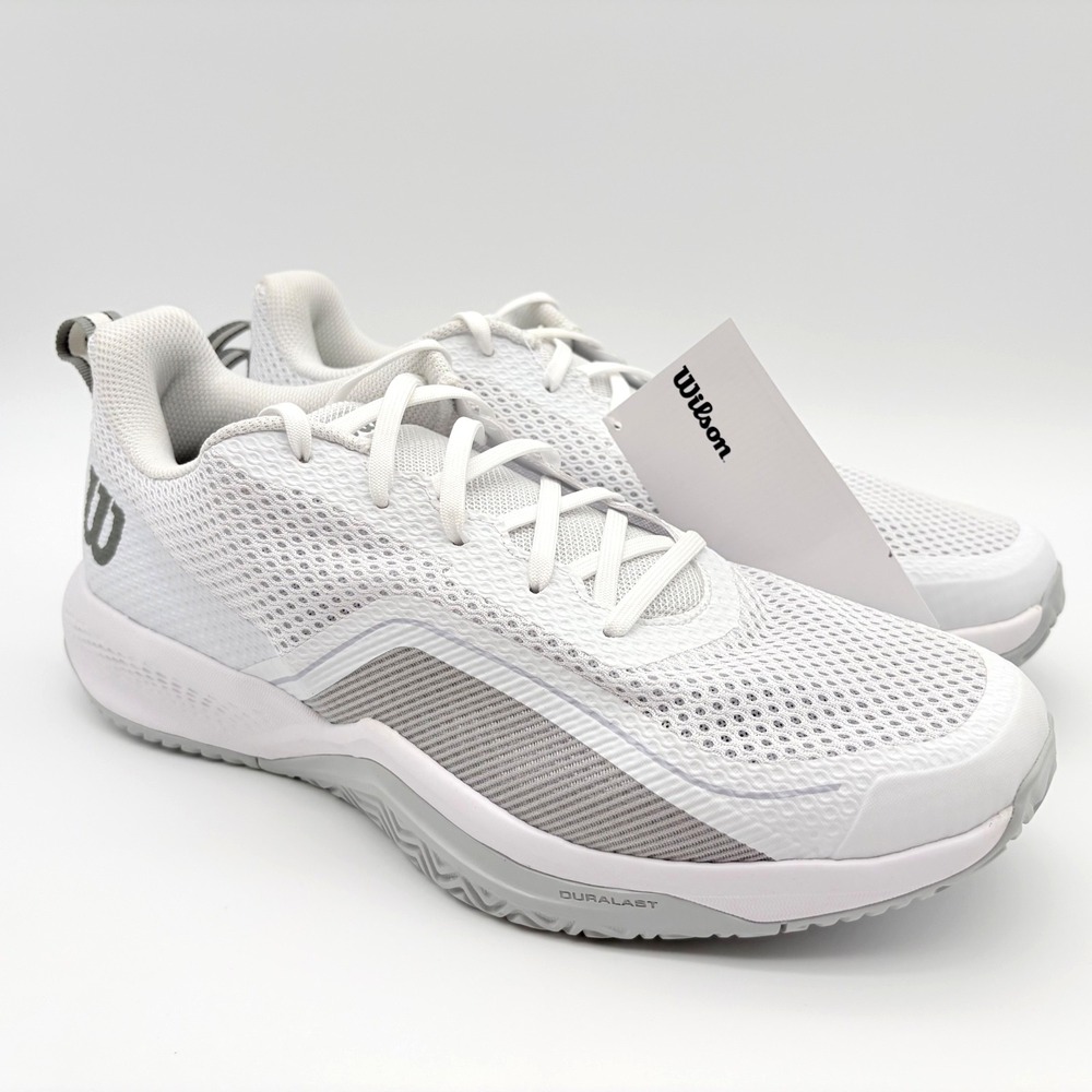 Wilson Rush Pro Lite Tennis Shoes Mens Size 11.5 White Lace Up NEW